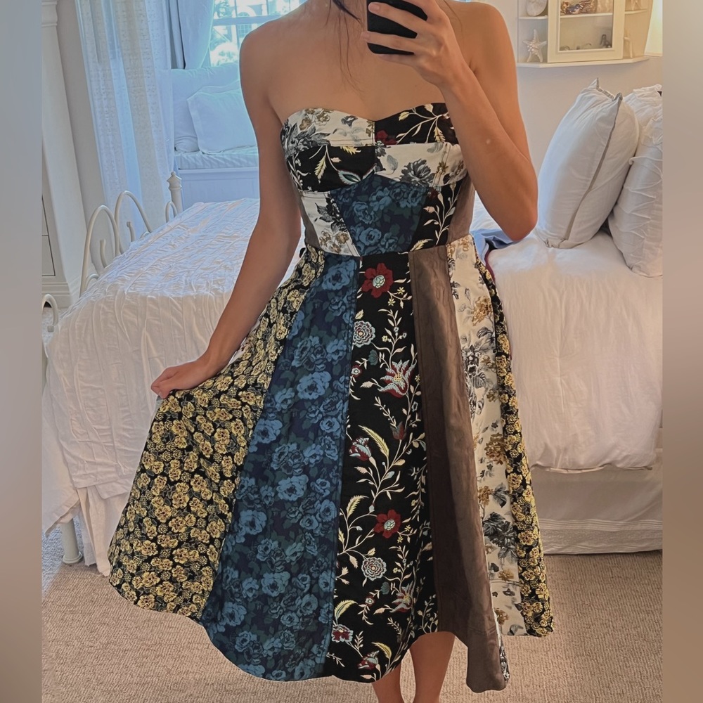 Anthropologie patched midi